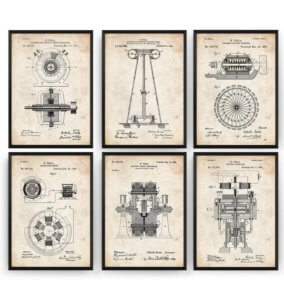Tesla Patent Prints